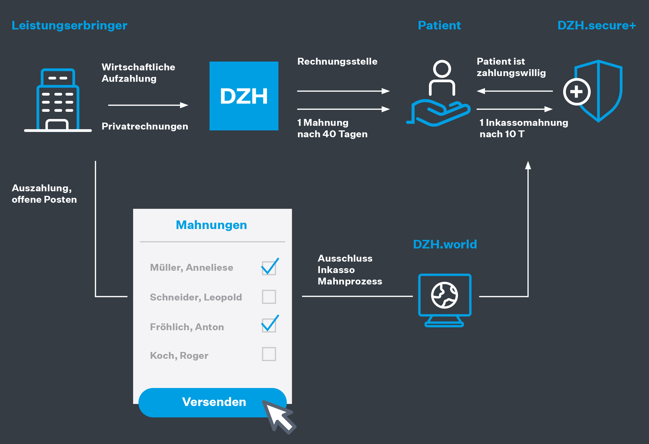 Infografik zu DZH.secure +